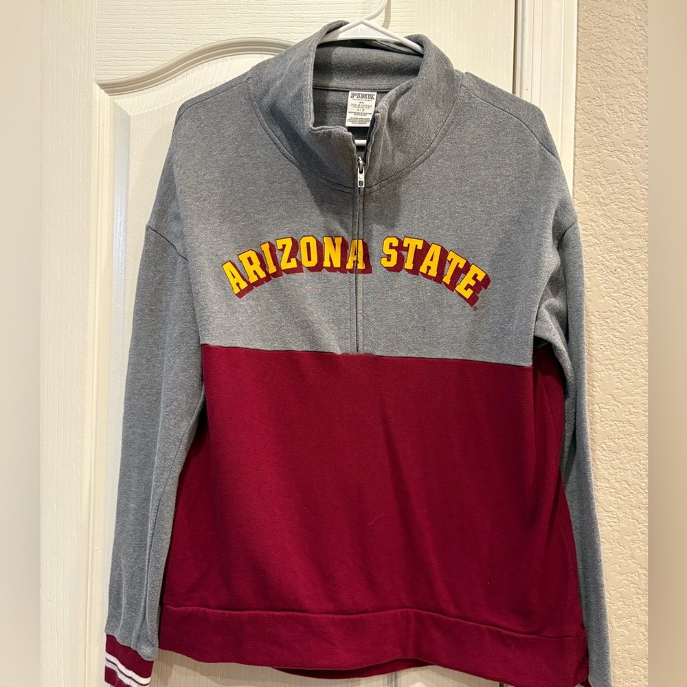 VS Pink ASU 1/2 Zip Pullover